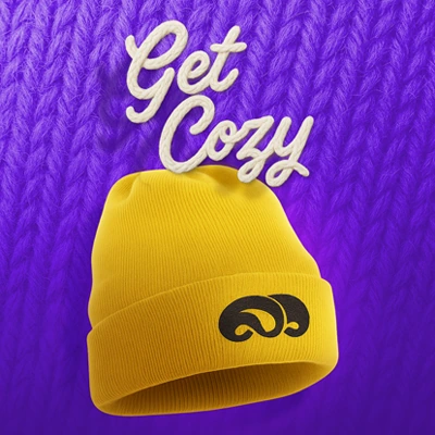 Get Cozy beanie social post
