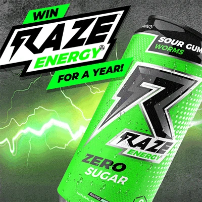 Raze Energy giveaway post
