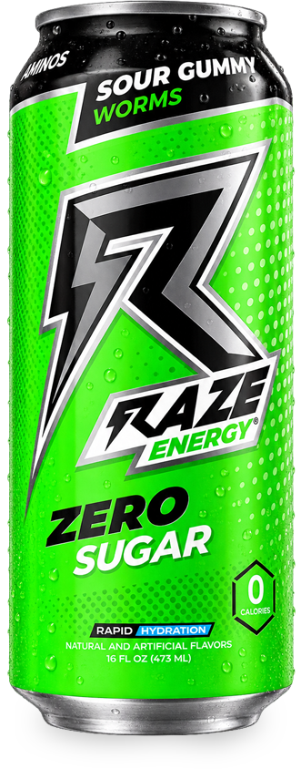 Raze Energy, Sour Gummy Worms